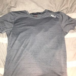 Grey Fila Athletic Dry-Fit Tee